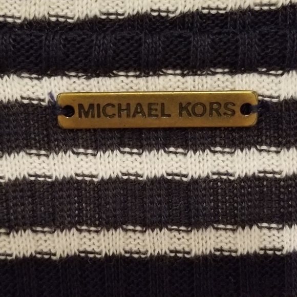 Micheal kors Black & White Strip Knit Dress - Picture 3 of 7